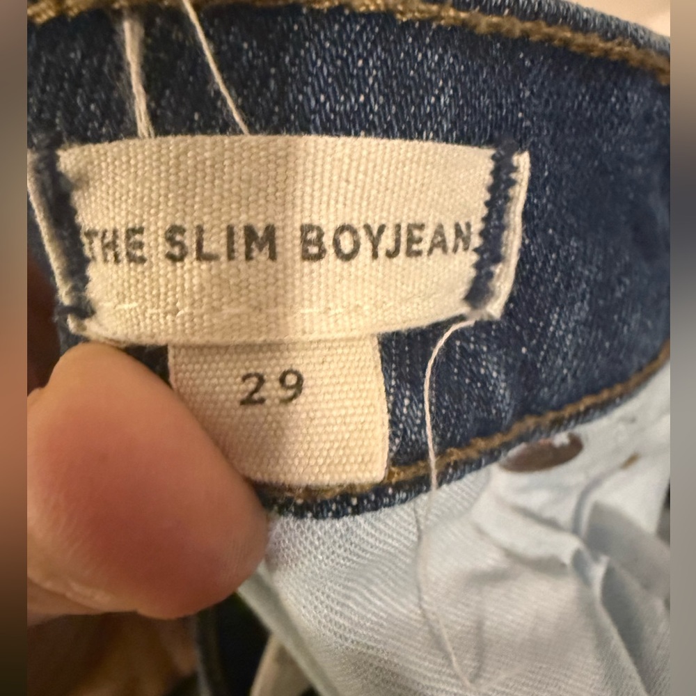Madewell Distressed The slim Boyjean in Medium Blue - Picture 8 of 8